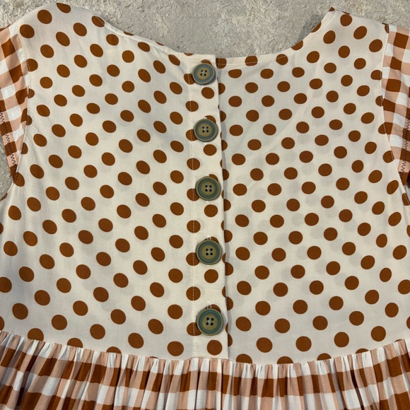 Matilda Jane Women’s Feeling Collegiate Gingham Peplum Top Size Medium - Picture 11 of 13